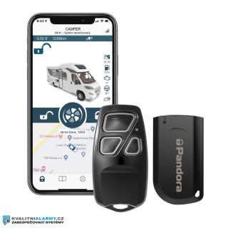 Pandora CAMPER GSM alarm pro malé obytné vozy pro karavany s online mobilní apli