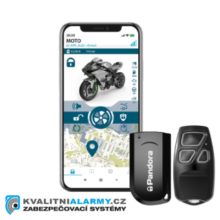 Pandora MOTO EVO GSM motoalarm s online mobilní aplikací